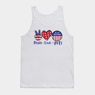 Peace Love Vote Tank Top